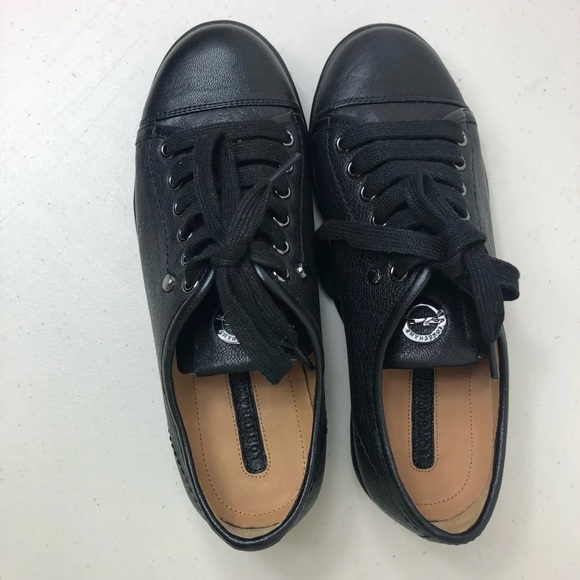 Longchamp Pliage Cuir (black on black) lamb leather sneaker - Picture 2 of 3